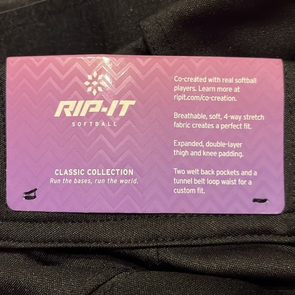 NWT RIP-IT | Womens 4-Way Pro Stretch Softball Pants XL - Picture 5 of 5
